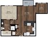 Main Street Flats Apartments Phase II 1x1 + Study T Floor Plan Main Street Flats Apartments Phase II 1x1 + Study T Floor Plan